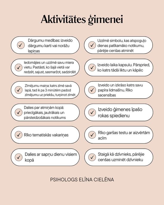 Aktivitātes ģimenei